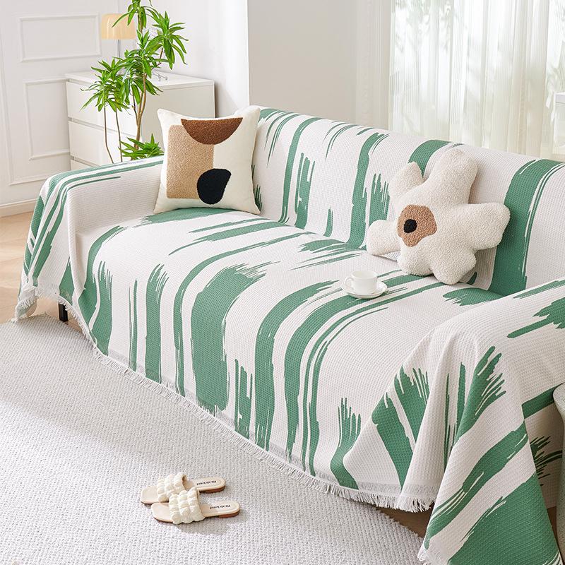 Simple Sofa Towel Nordic Instagram Style Four Seasons Universal Sofa Cover Cloth Sofa Cushion Cover Cover Blanket Dustproof Single Three-Person