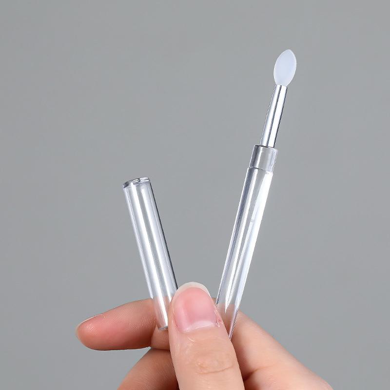

Nail Art Pigment Silicone Applicator Stick Reusable Chrome Glitter Applying Manicure Tool Easy Daub Pigment Nail Brush as the picture