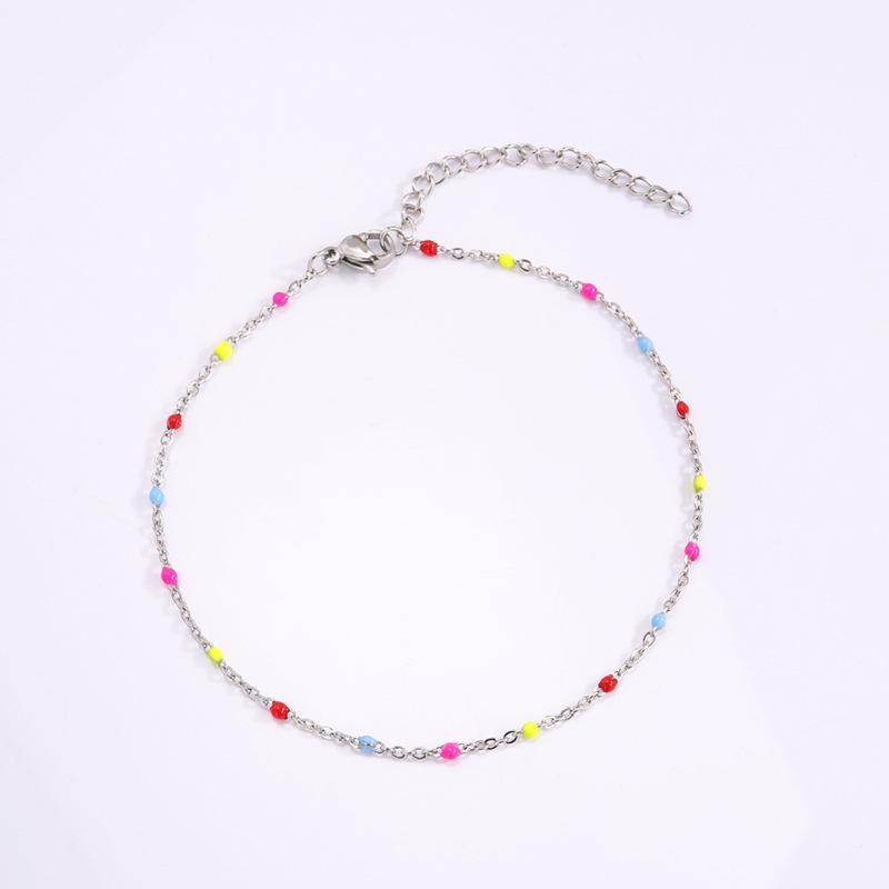 Vibrant Non-Fading Titanium Steel Anklet for Women – Trendy European & American Style