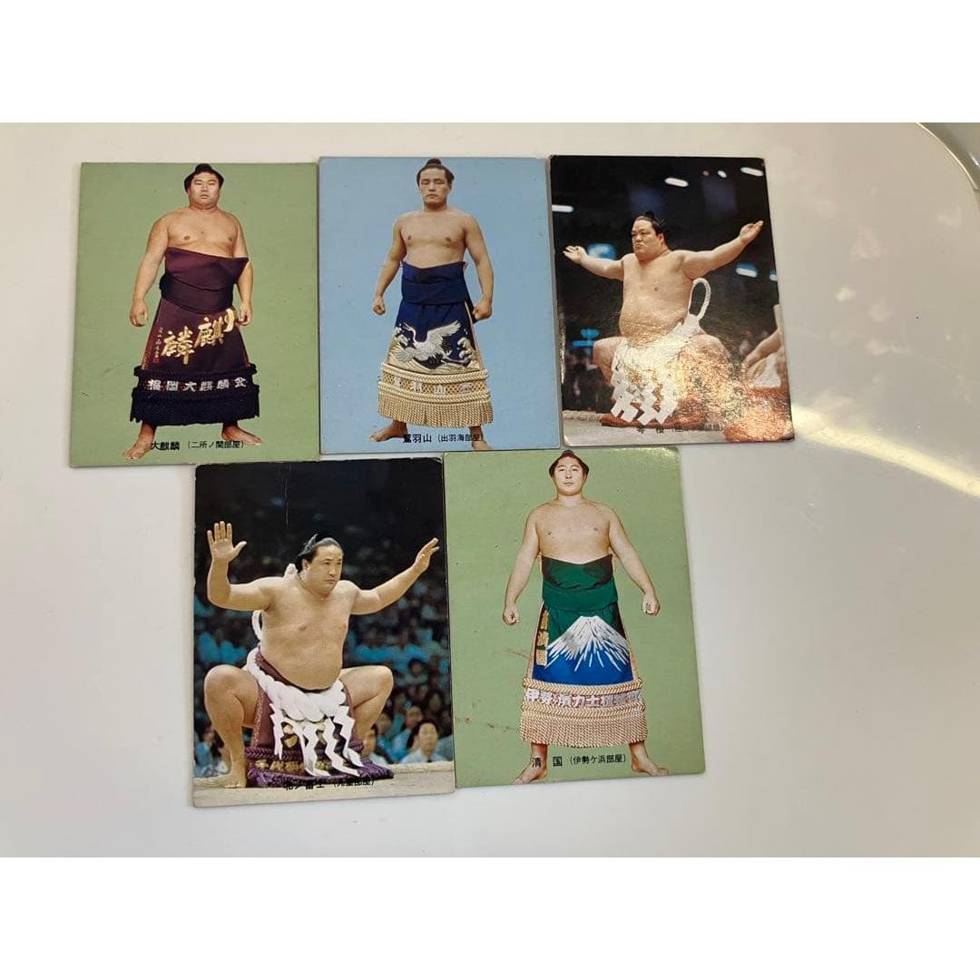 Calbee Sumo card set of 5