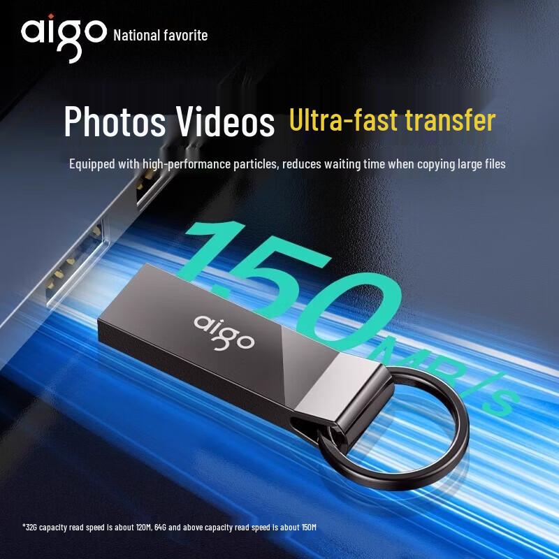 aigo U310pro USB 3.2 High-Speed Metal Mini Flash Drive