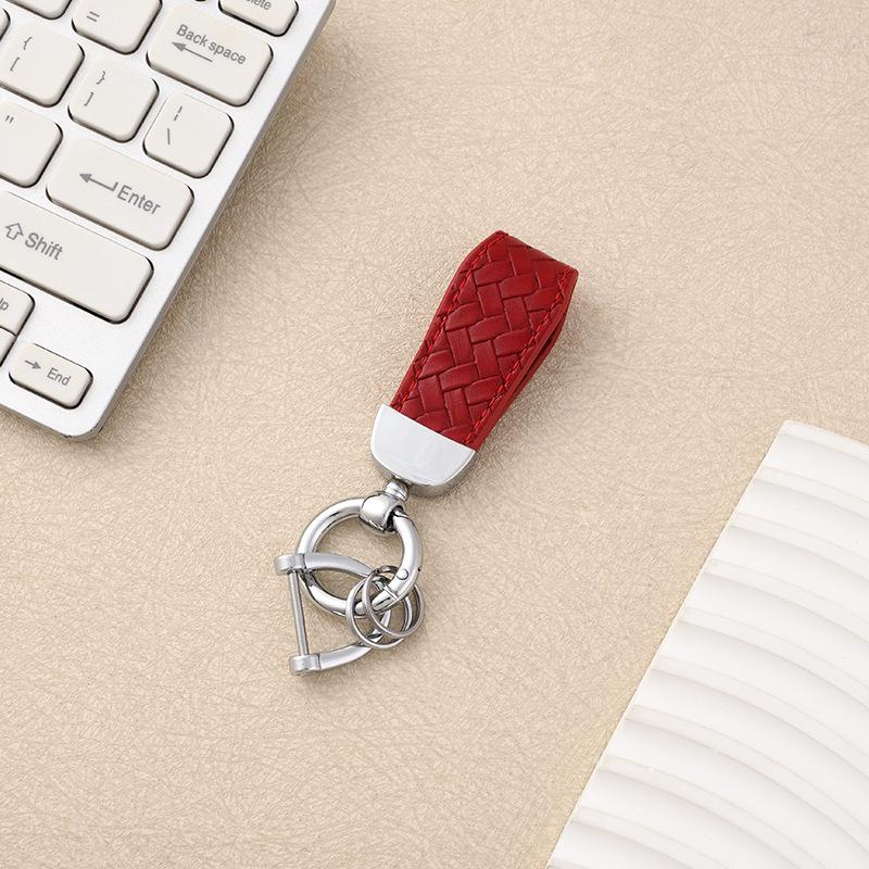 Cross-border Year of the Horse Car Home Keychain Wrist Rope Motorcycle Pendant Men's and Women's Metal Braided Rope Bag Key Chain