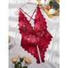 Hollow Combinationg Bodysuit Slim Fit Erotic Costumes Mesh Lace One-piece Sleepwear Pajama Sexy Lingerie Underwear Crotchless