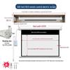 Elektrischer versteckter Projektionsleinwand mit Fernbedienung - Automatischer Lift, Größen: 150-250 Zoll