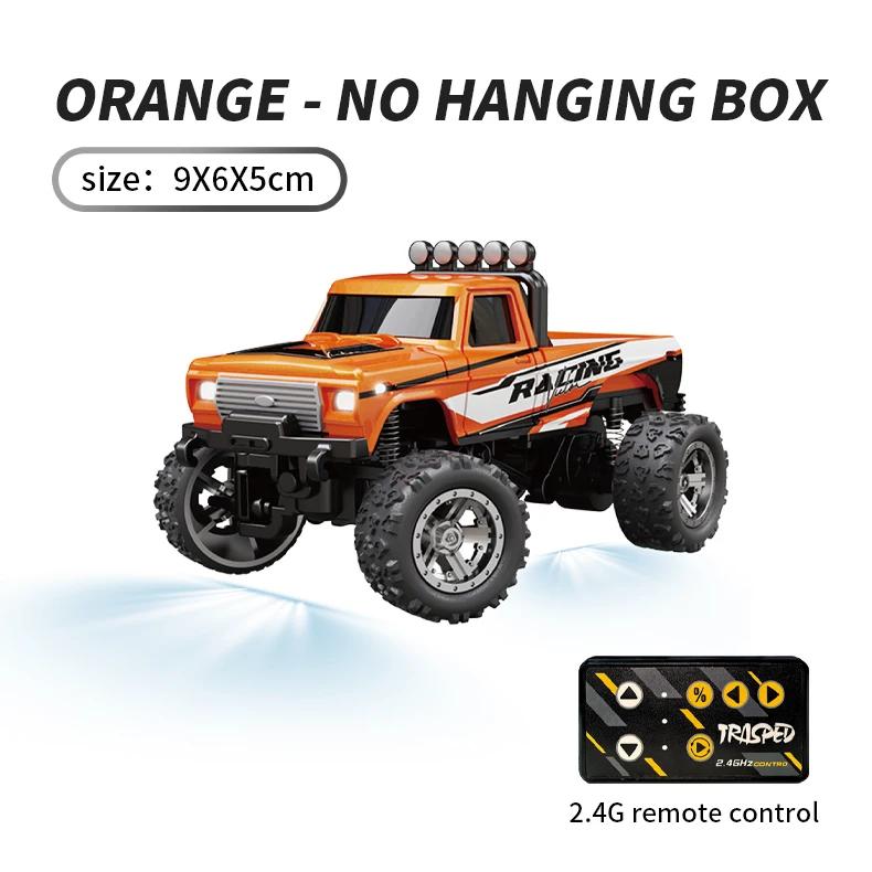 

METAL RC Car Mini 1:64 Remote Control Drift Car High-Speed Off-road Climbing Racing Cars Children s Toys Gifts for Kids оранжевый