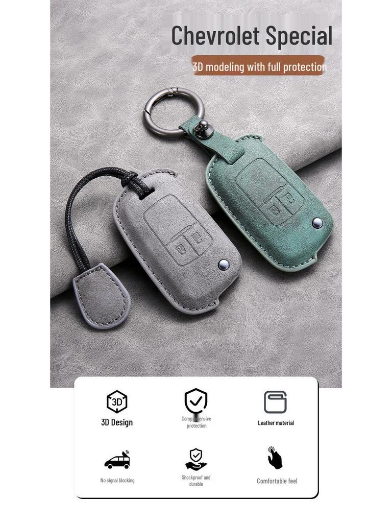 Chevrolet Key Cover: Compatible with Cruze, Malibu, Trax, Sail 3, Cavalier, Camaro, and RV Folding Keys.