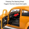 1:18 Mini Beetle 1955 Model Toy Cars Alloy Diecast Pull Back 4 Doors Opened Sound Light Simulation Vehicle Toys for Kids Gifts