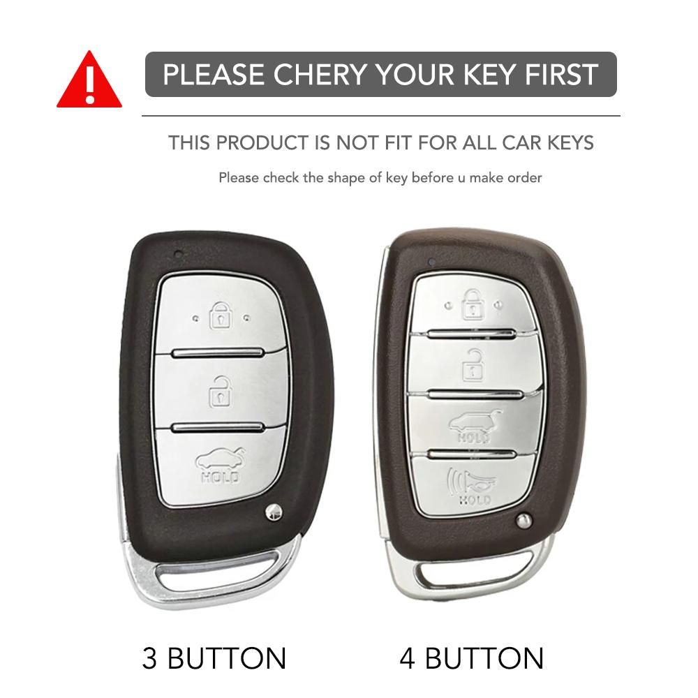 3 4 Silicone Car Key Case For Hyundai Ix35 I40 I20 I10 Tucson Elantra Creta Sonata Ioniq Accent Creata Smart Remote Fobs Cover