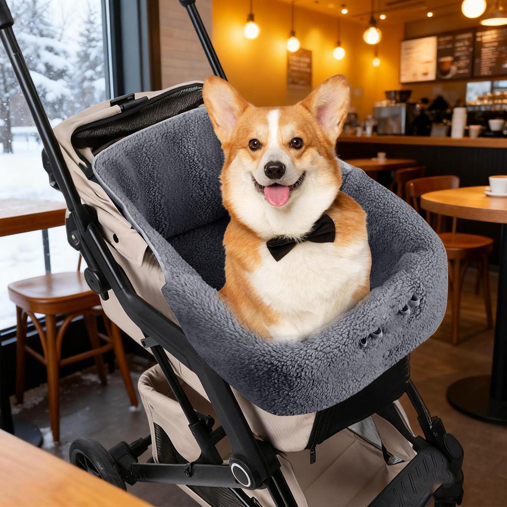 Pet Stroller Mat Non-Slip Cat Stroller Bed Mat Reusable Pet Supplies For Travel Outdoor Beach Cafe Walking Shopping Park Car