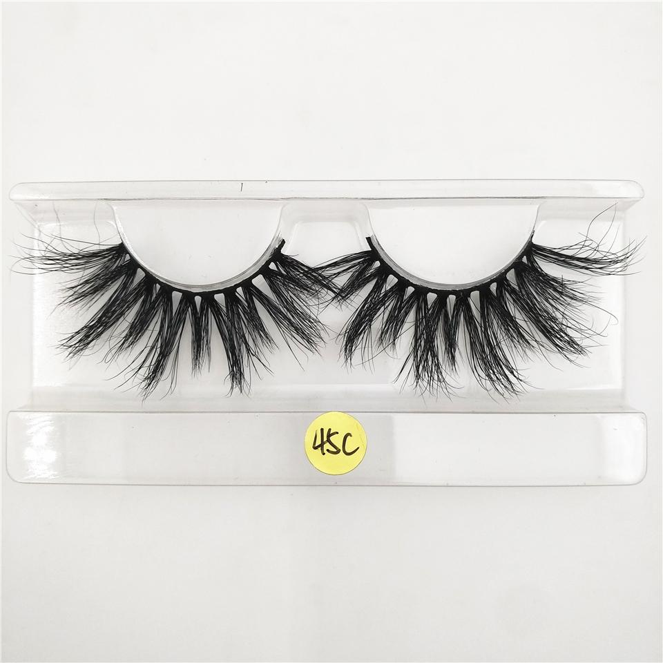 RED SIREN 25mm Mink Eyelashes Dramatic Long Natural Lashes Handmade 25 mm 3d Mink Lashes Make Up Vendors Fake Eyelashes