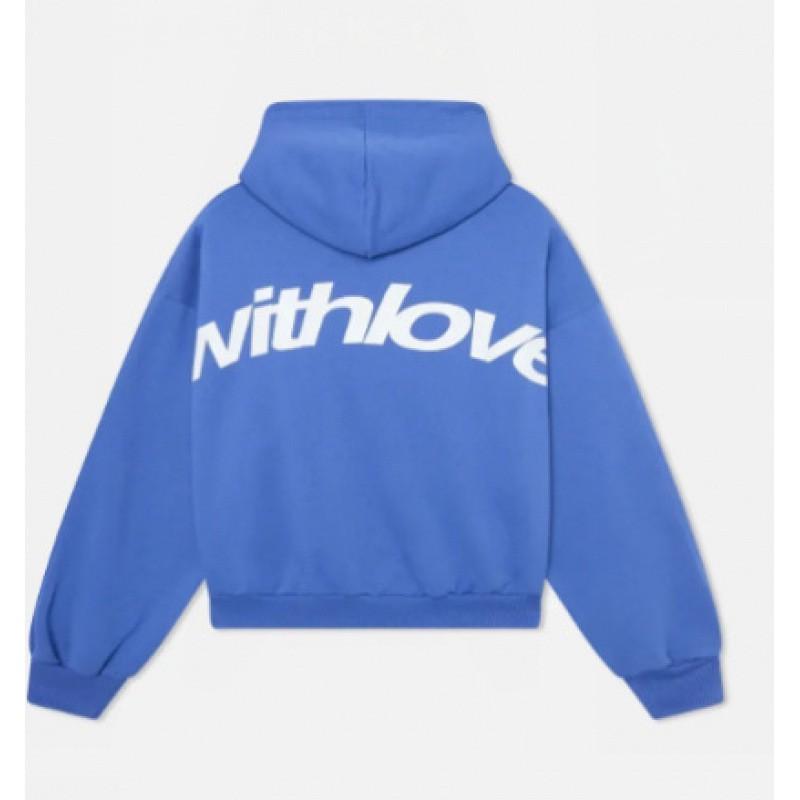 Oversize Bluza z Kapturem i Obniżonymi Ramionami Męska Damska Luźny Krój Sportowa Codzienna Mieszanka Bawełny Pulower z Bocznymi Kieszeniami