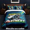 Penrith Panthers Design Bed Bedding Set 1 Duvet Cover + 2 Pillowcases Soft Breathable Household Bed Linens