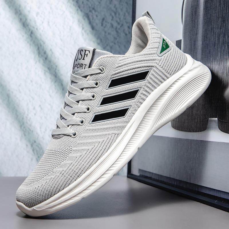 Men's Breathable Lightweight Fly Knit Mesh Casual Sports Shoes (Large Sizes Available)