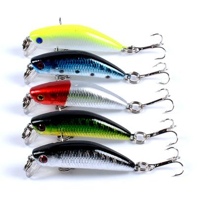 Minnow Mini Fishing Lure 4.5cm 2.8g Topwater Hard Bait Fishing Tackle