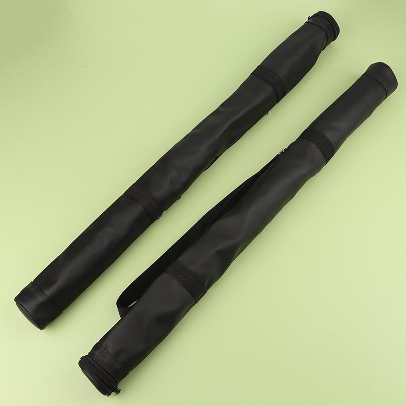 Artificial Leather Rod Box Pool Cue Storage Bag Cue Sticks Bags Foldable Adjustable Shoulder Strap Billiard Rod Sleeve