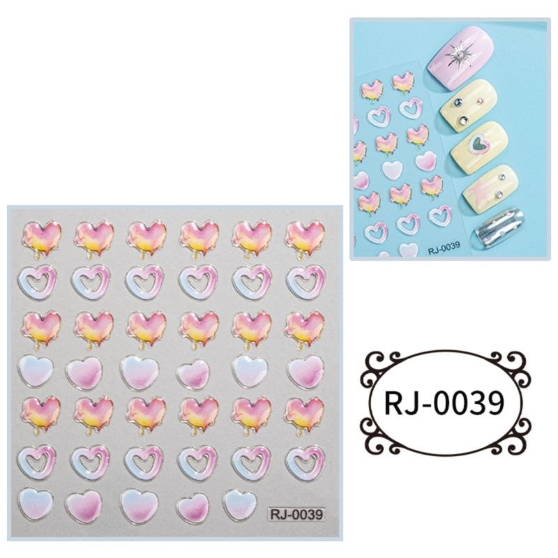 5D Cartoon Nagelsticker für Nagelkunst Geprägte Gravierte Nagelaufkleber Nagelzubehör Halloween Nageldekoration