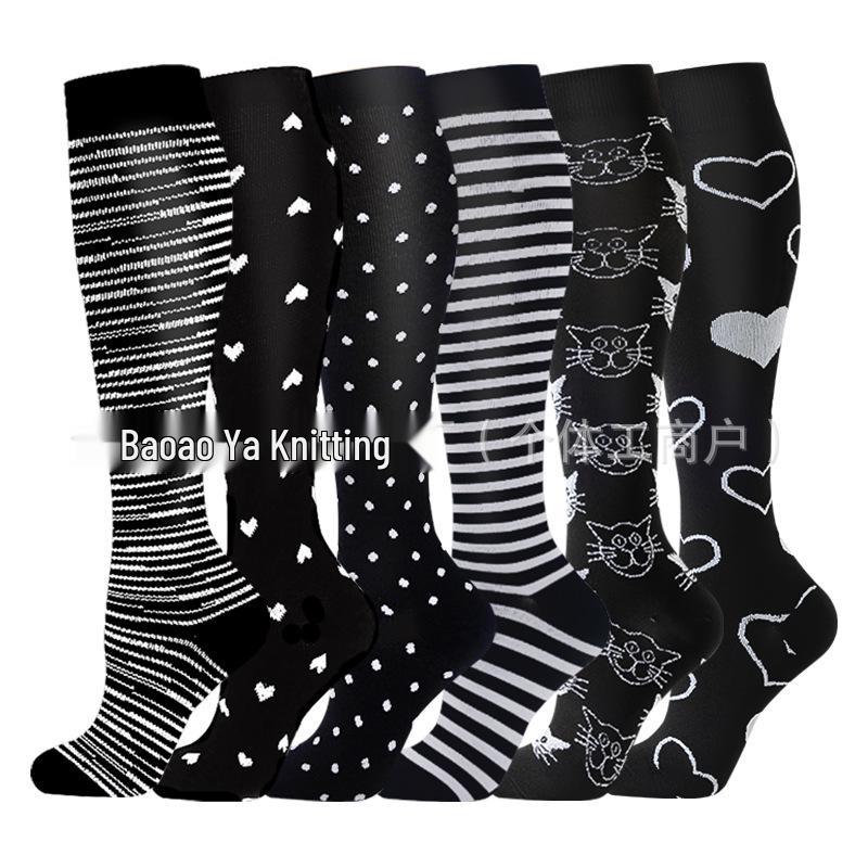 Cross-border Over-the-Knee Compression Yoga & Sport Socks Set