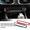 Real Soft Carbon Fiber Sticker For Ford Mustang GT 2024 2025 LHD RHD Car Central Control Star Button Interior Trim Accessories