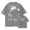 Anime Jujutsu Kaisen Tshirt Vintage Washed Hiromi Higuruma T Shirts Oversized Choso Short Sleeve Retro Mahito Tops Tees Unisex
