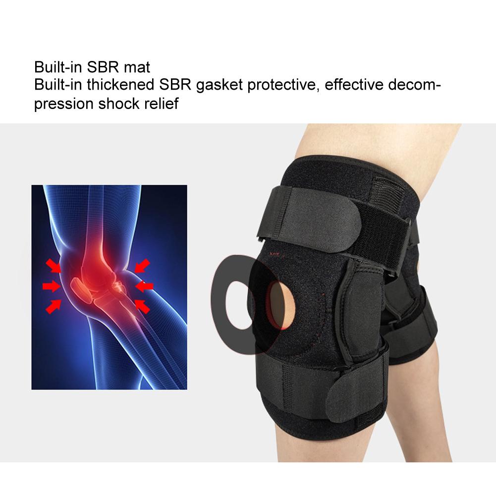 Sports Knee Protector Anti-Slip Adjustable Breathable Climbing Fitness Knee Support Brace