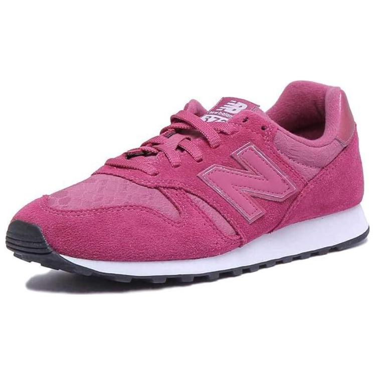 New Balance Nb 373 Classic Color Block Mesh Suede Synthetic Leather Low Top Marathon Running Shoes Women sneaker Purple Pink WL373DPW