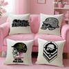 M-Motocross M-Metal Mulishas Cushion Cover Summer Coolness Linen Fabric Double-Sided Printing Pillow Case Sofa Home Decor Gift