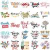 50pcs Creative Cartoon Thank You Stickers Set for DIY Journals and Notebooks