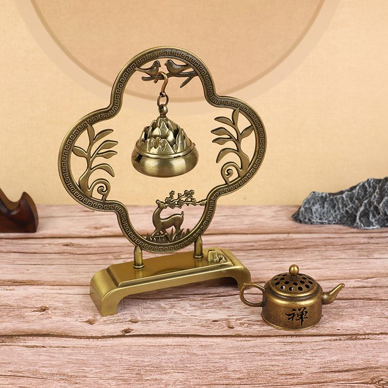 Kreativer Retro Ausgehöhlter Hängender Räuchergefäßhalter Räucherstäbchen Diffusor Metall Räucherstäbchenhalter Heim Wohnzimmer Dekor