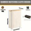 Multifunctional Storage Basket  600D Cationic Laundry Basket with Cover Foldable Toilet Paper Roll Storage Organizer Bag
