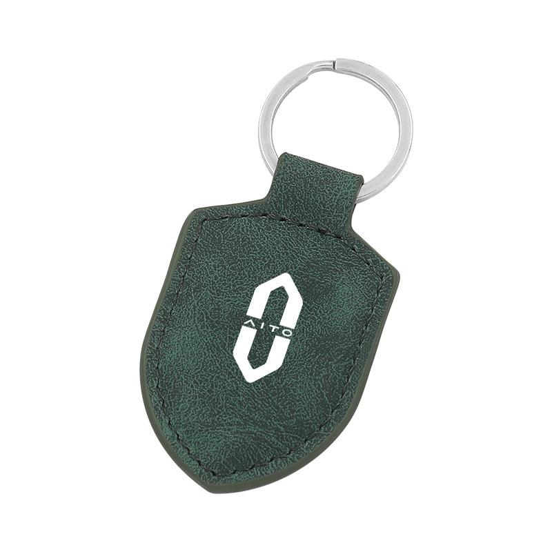 Carbon Fiber Leather Keychain for Huawei AITO M9/M8/M7/M5 - Unisex Pendant