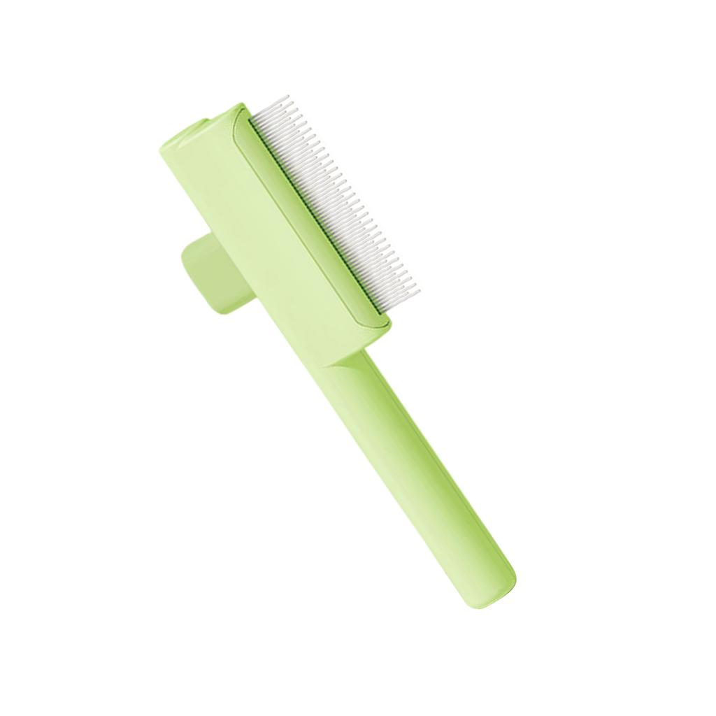 Katzenbürste für kurzes langes Haar, massierend, Entfilzungswerkzeug mit Auslöseknopf, Haustierpflegekamm, Entfernung von Fellknoten