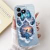 For Realme C61 RMX3939 RMX3930 C63 RMX3939 Case For Realme C63 Cover Luxury Fashion Flower Kawaii Girl Cute Cat Shockproof Shell