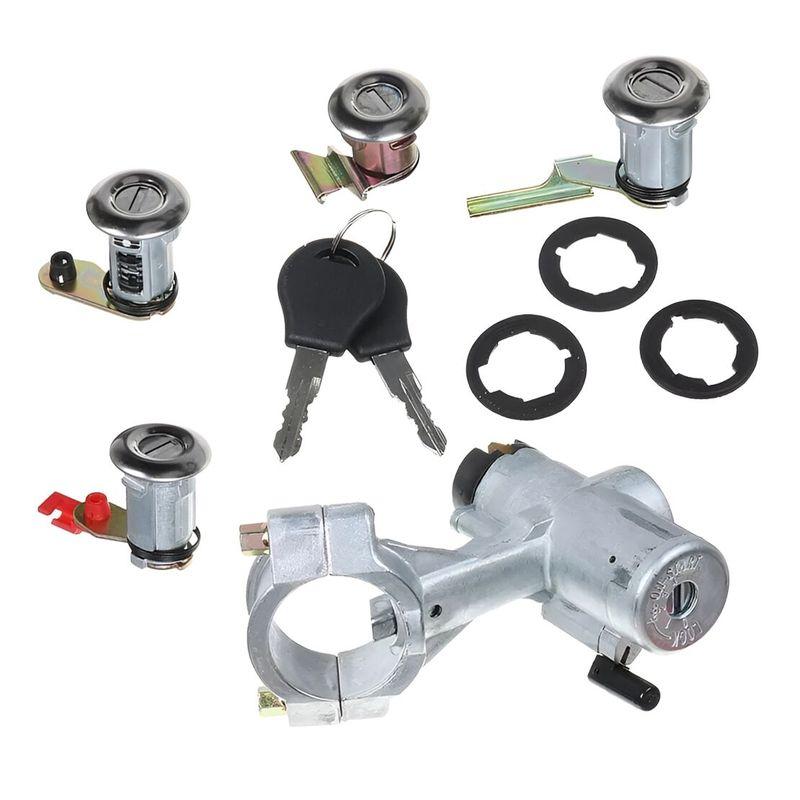99810-50A00 Ignition Barrel Starter Switch Door Barn Lock Cylinder with Key Kit Fit for Nissan Patrol GQ Y60 1988 1989 1990-1998