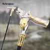 Golden White Deer Walking Cane Fashion Decorative Walking Stick Gentleman Elegant Cosplay Cane Knob Crosier 92cm
