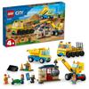 LEGO City Truck and Wrecking Ball Crane 60391 (Multicolor)