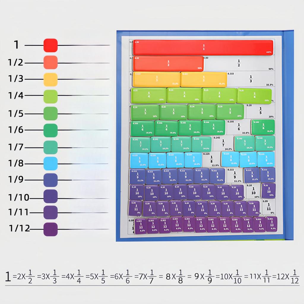1SET Score Cognition Magnet Book Thinking Training Primary School Math Score Teaching Aids Children's Education Science Educational Toys