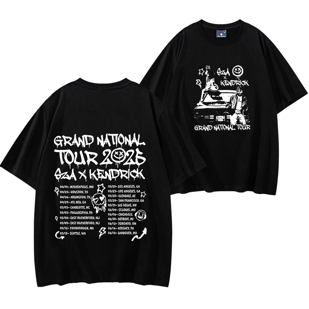 

Vintage Grand National Tour T-shirt Funny Kendrick T-Shirt Men Women Short Sleeve Streetwear Hip Hop Shirt Y2K Clothes 4XL