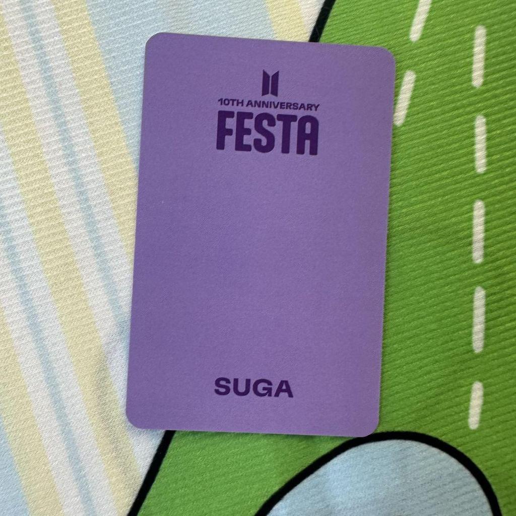 [USED] BTS 2023 10th Anniversary FESTA ARMY ZONE Yoongi Trading Card