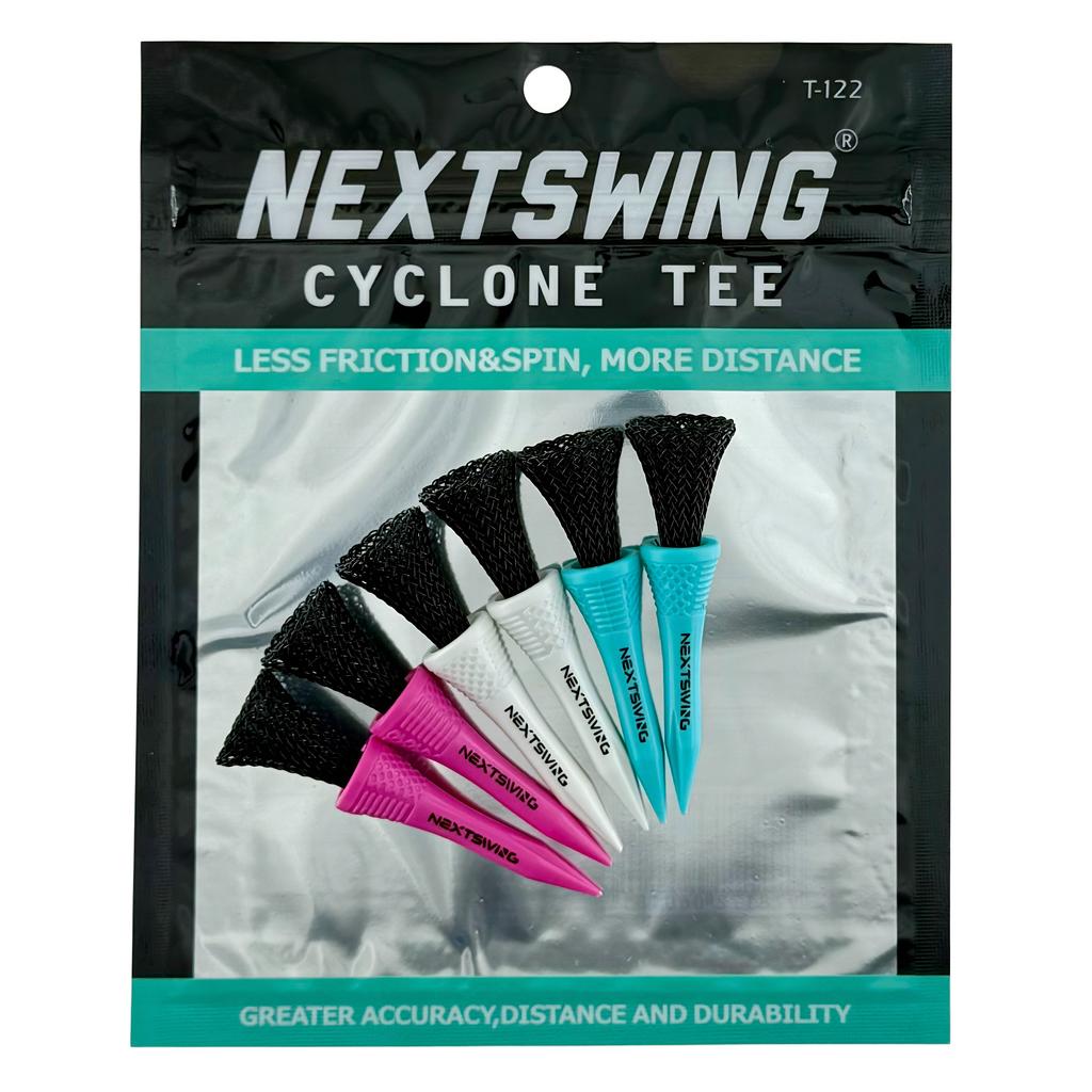 NextSwing Golfball-Tee Niedriger Widerstand Elastisches Netz-Ballhalterung Zyklon Limitierte Auflage Abschuss-Golf-Tee Robust Und Langlebig Kunststoff