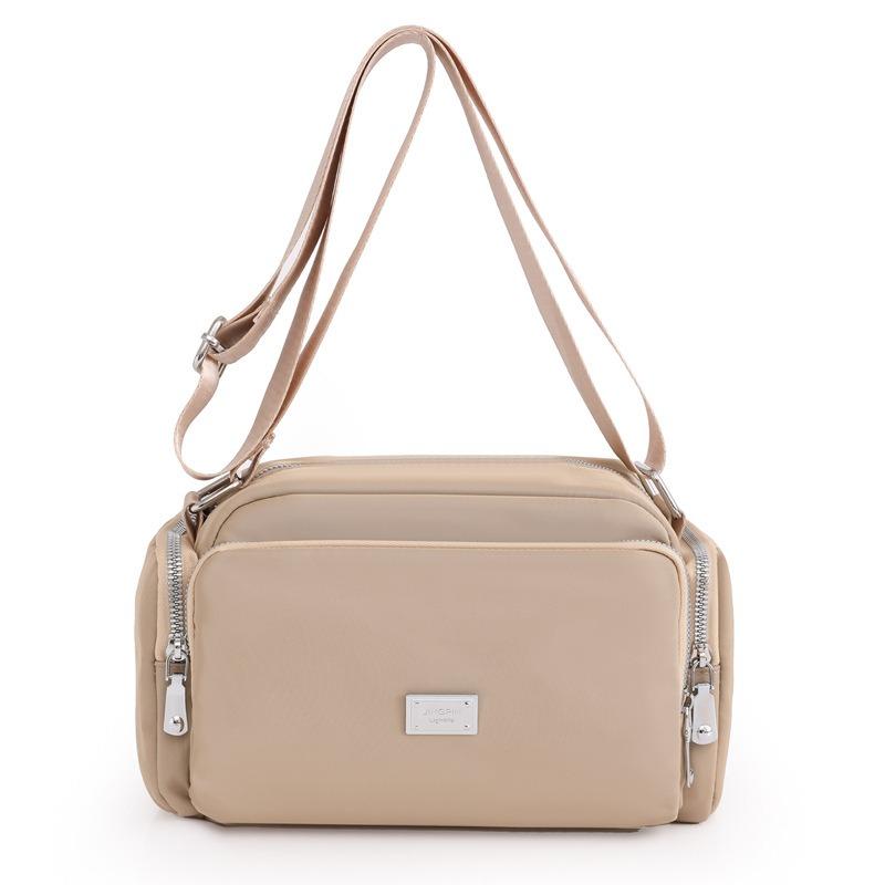 New Women Bag Nylon Shoulder Bag Minimalist Fashion Wide Strap Crossbody Bag Large Capacity Lightweight Mini Square Bag