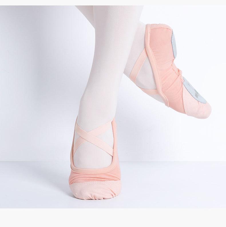 Women's Elastic Mesh Ballet & Yoga Dance Shoes - No Drawstring Cat Paw Design