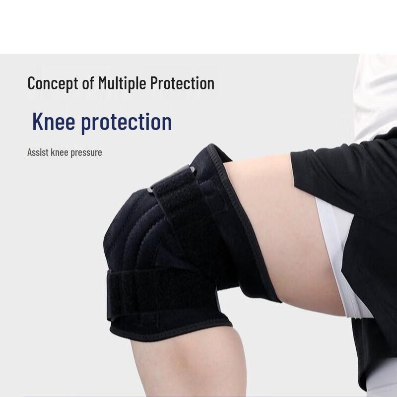 Compression Sports Knee Support with Double Straps