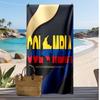 Colombia Football Print Beach Towel Quick Dry Super Absorbent Soft Bath Towel for Swimming Beach Travel Fan Souvenir Gift