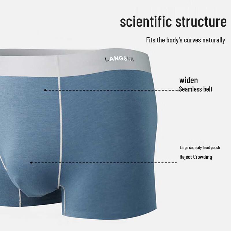 LangSha Men's AAAAA Grade Seamless Boxer Briefs