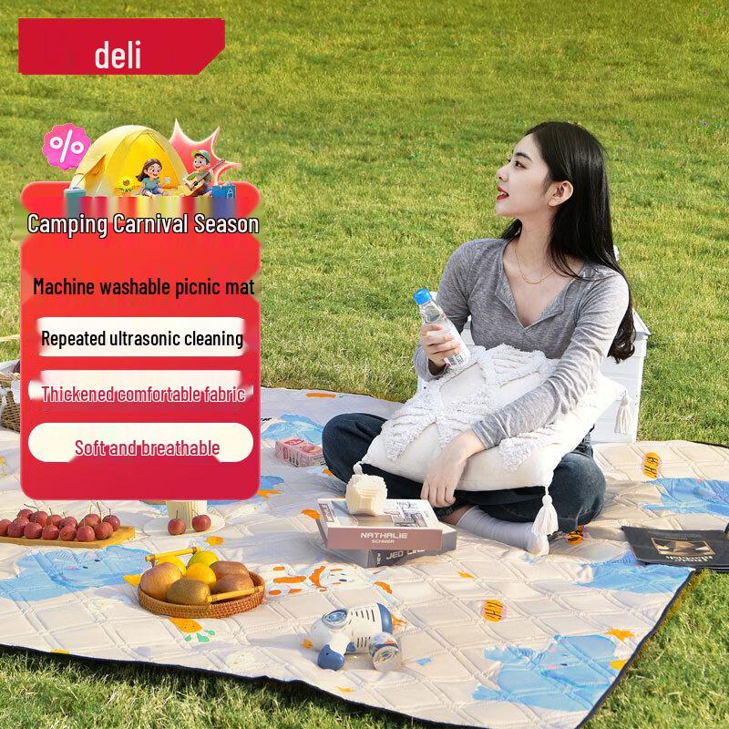 Deli Machine Washable Outdoor Picnic Mat