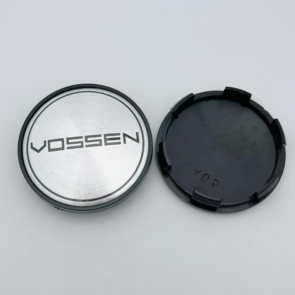 4pcs Vossen Logo Emblem Car Wheel Center Caps 65MM (59MM I.D) Wheels Hub Hubcaps Auto Rim Center Cover Replace Car Accessories