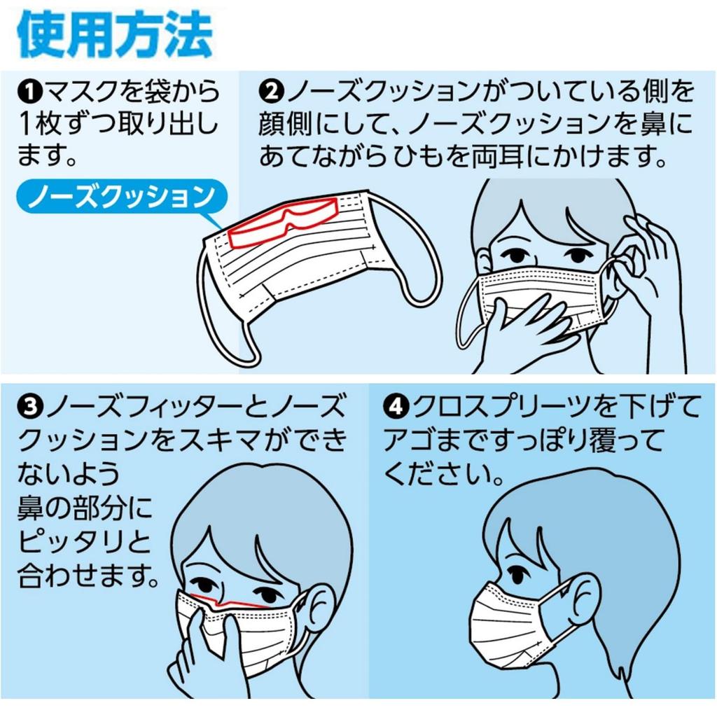 Hakugen Earth Comfort Guard Pro Regular 30 with Nose Cushions for Thorough Gap JIS Standard Wide Ear Straps for Nonwoven Hay Fever Relief Masks, Size,