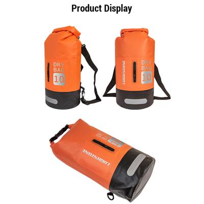 Vandeniui atsparus sausas krepšys 10 l/20 l didelės talpos kibiras su petnešėlėmis Lengva kuprinė skirta