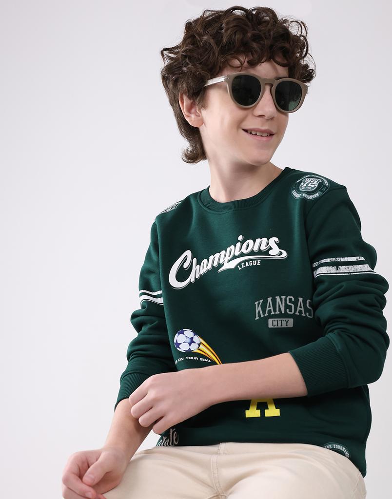Monte Carlo Boys Round Neck Full Sleeve Sweatshirt