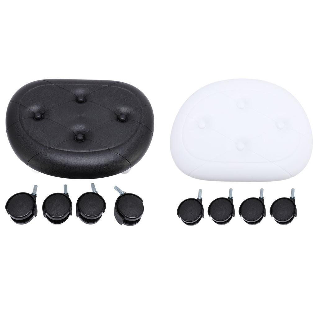 Low Rolling Stool with Wheels Ergonomic Heavy Duty Short Rolling Seat for Bedroom Living Room